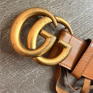 Gucci Belt with Gold GG Buckle